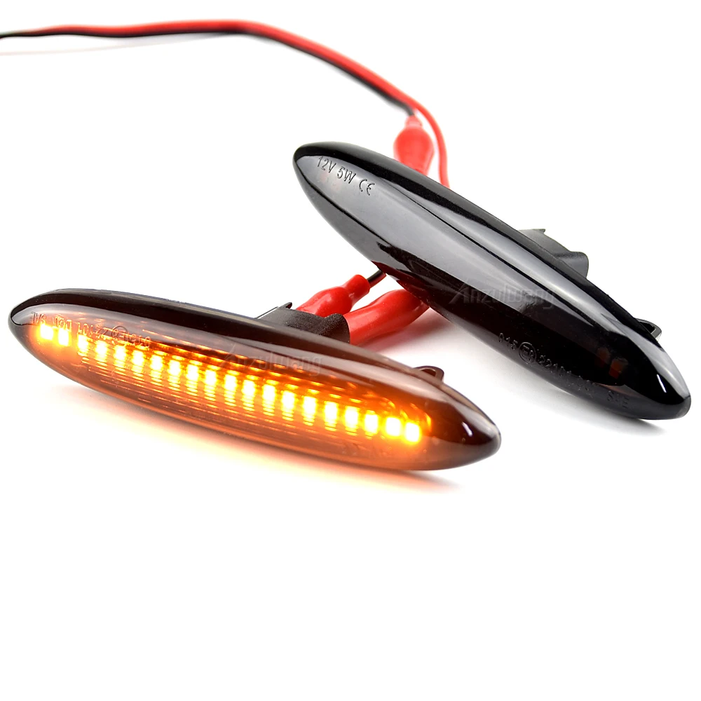 2 шт. Янтарный динамический боковой маркер светодиодный поворотный сигнал для Lexus
