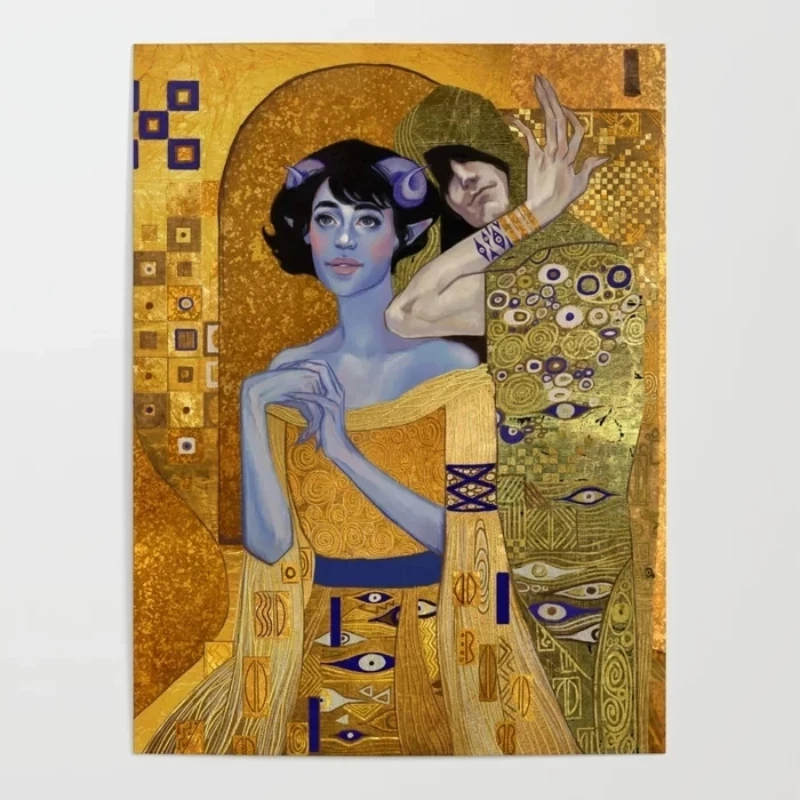 

Prints Pictures Home Decoration Wall Artwork Modular Klimt Jester Poster Painting Cuadros On Canvas For Living Room No Framework