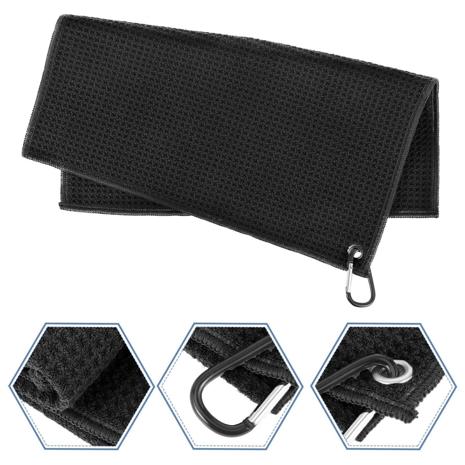 

2 Pcs Golf Towel Cleaning Sport Towel Professional Accessories Golfs Superfine Balls Wet Cleaner