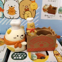 5cm pvc cute food toys corner elf toast blind box mistery box figures animal guess bag action figures girls surprise box gift