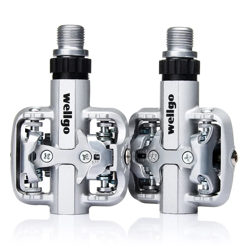 Велотренажные педали Wellgo WM001 без клипсов из магниевого сплава для горных