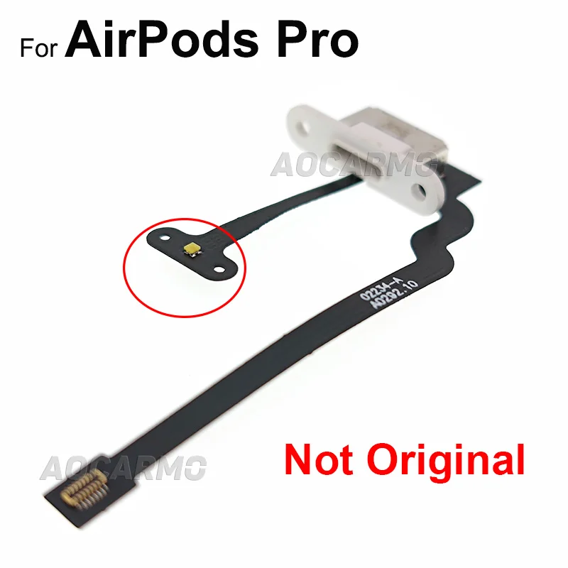 Aocarmo для Airpods Pro зарядное устройство наушников док-станция с разъемом зарядки
