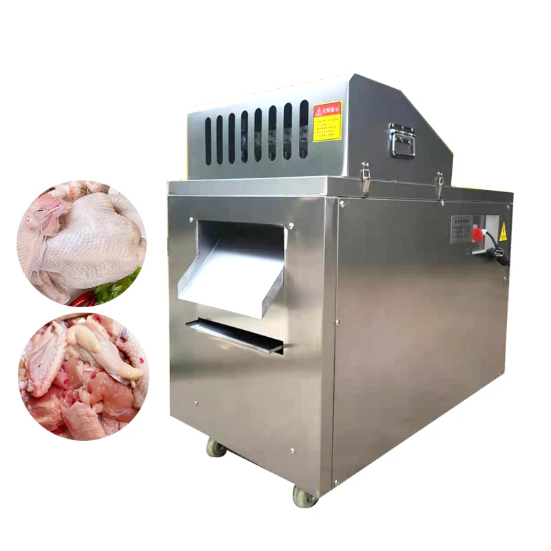 

Automatic Chicken Rack Cutting Machine Chicken Nuggets Frozen Meat Ribs Beef Fresh Fish Duck Electric Dicing Machine