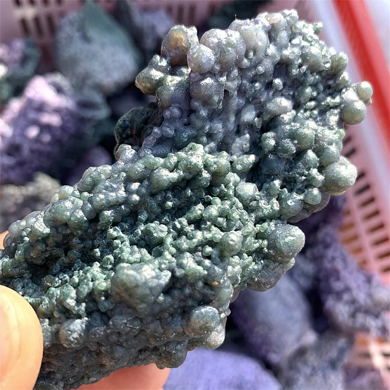 Натуральные кварцевые камни камень-сырец фиолетовый виноград агат кластеры