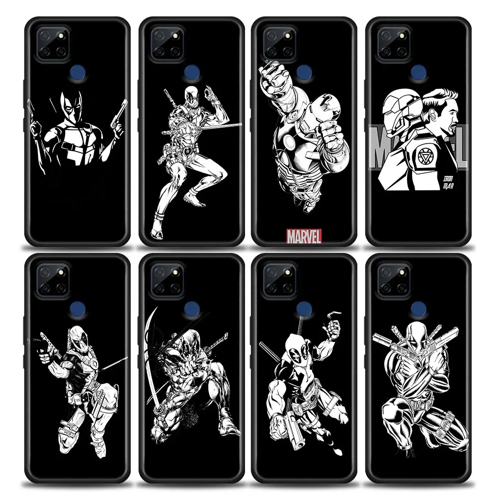 

Marvel Deadpool Phone Case for Realme C2 C3 C21 C25 C11 C12 C20 C35 Oppo A53 A74 A16 A15 A9 A54 A95 A93 A31 A52 A5s TPU Case