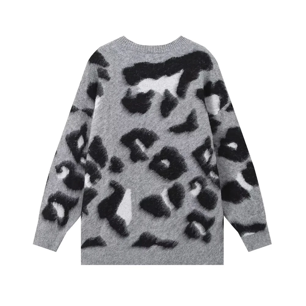 Taop&ampZa2024 женский осенне-зимний новый пуловер с имитацией животных свитер