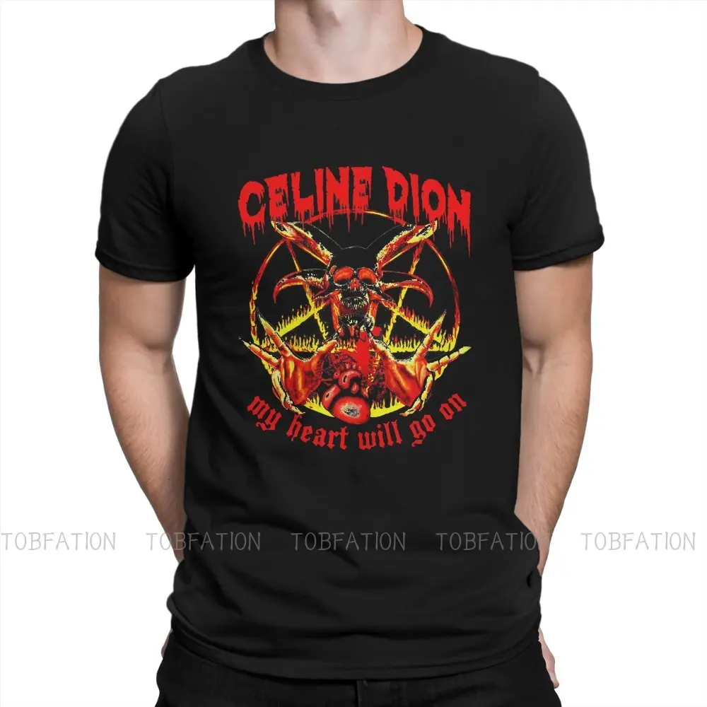 Titanic Jack Rose Movie Celine Dion My Heart Will Go On Punk Rock Metal T Shirt Harajuku Grunge High Quality Tshirt  Men Clothes