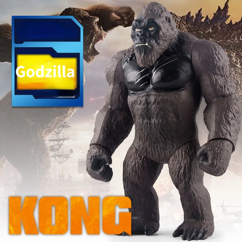 Nowa Godzilla VS King Kong figurka figurka Anime figurka duża ruchoma Godzilla ABS miękki klej potwór Model lalki ozdoby zabawki