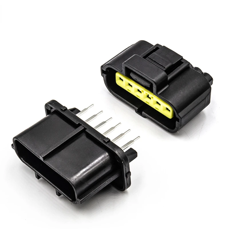 

2 Sets 6 Pin Car Accelerator Pedal Connector Plug Auto Gasoline Pump Socket for Ford Focus KIA Hyundai Mitsubishi 184060-1