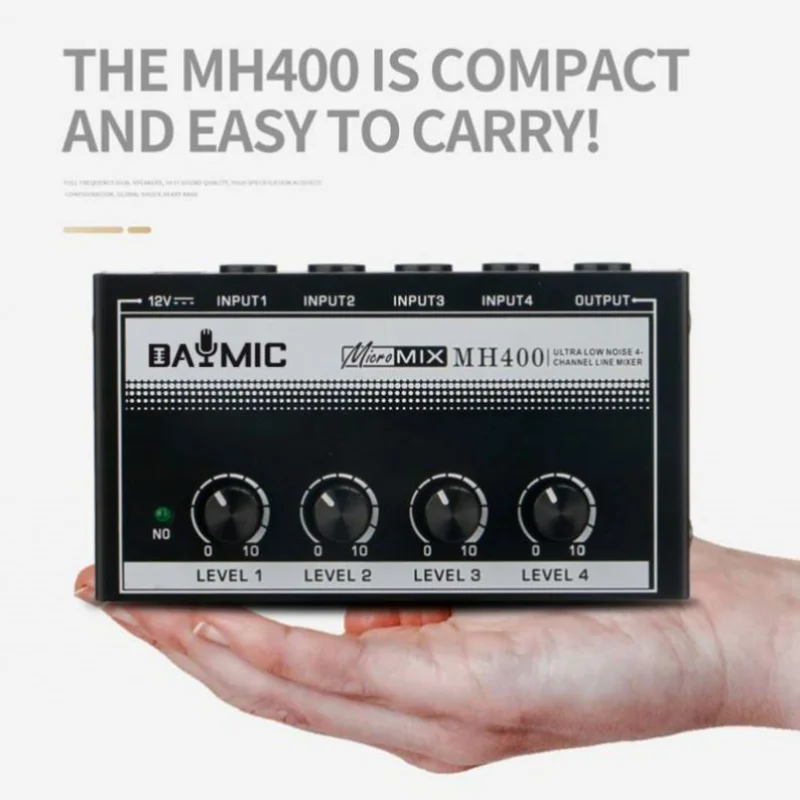 

Портативный мини-усилитель для наушников MH400, 12 В