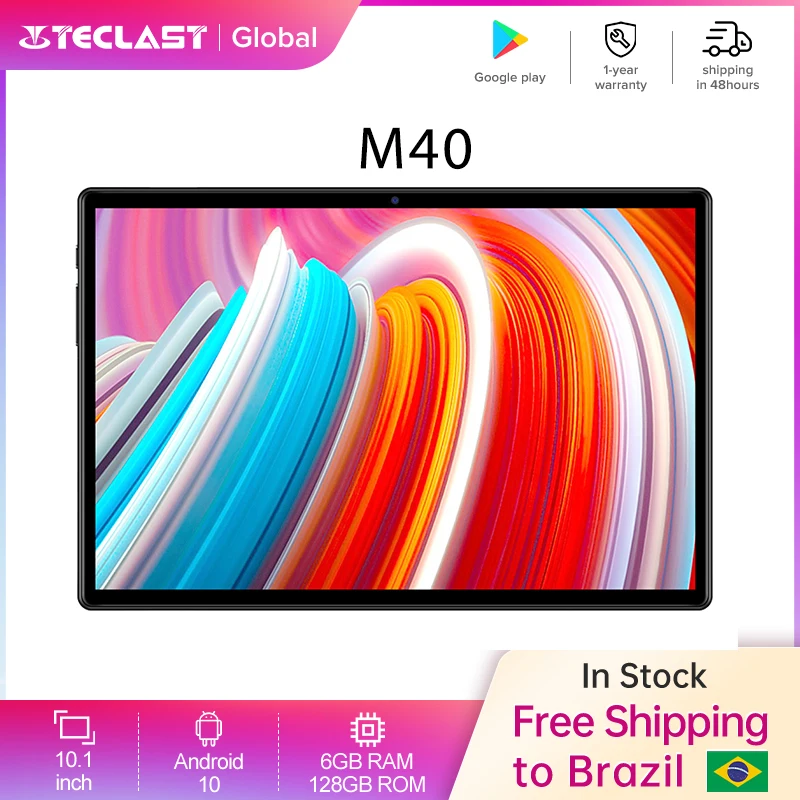 Teclast M40 планшет на Android 10 1 восемь ядер экран 1920 дюйма 6 ГБ + 1200 |