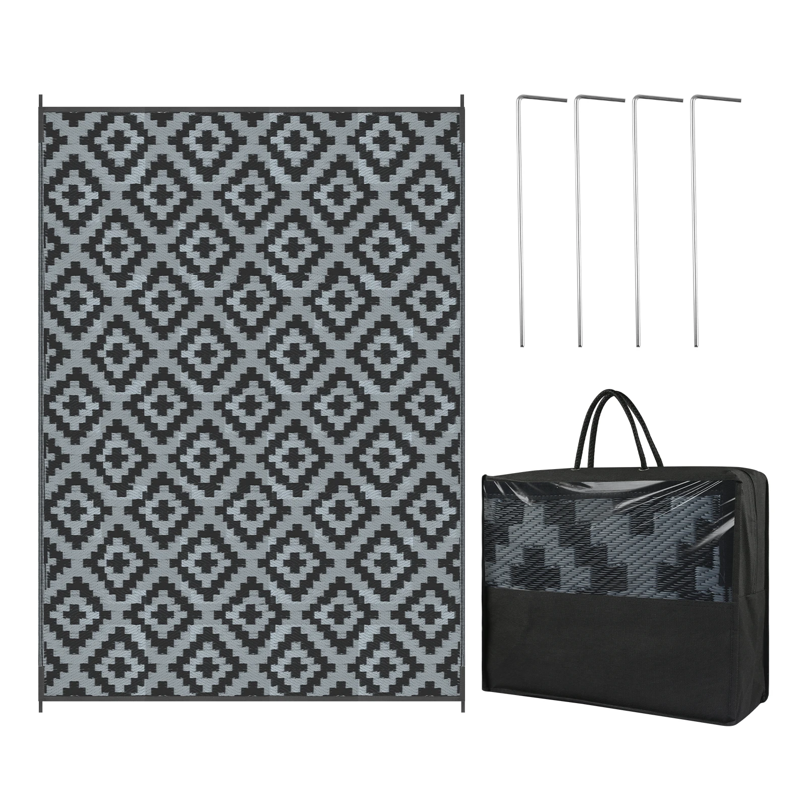 

Двусторонний уличный ковер для патио из пластиковой соломки