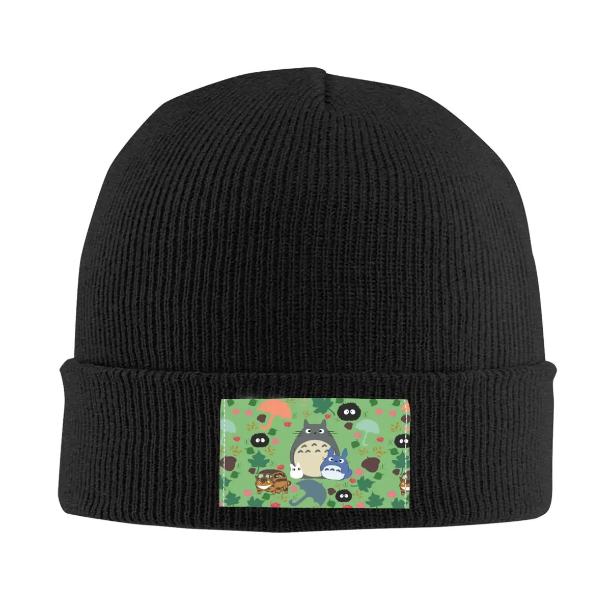 My Neighbor Totoro Skullies Beanies Caps Cool Winter Warm Women Men Knit Hats Adult Unisex Studio Ghibli Anime Bonnet Hat 1