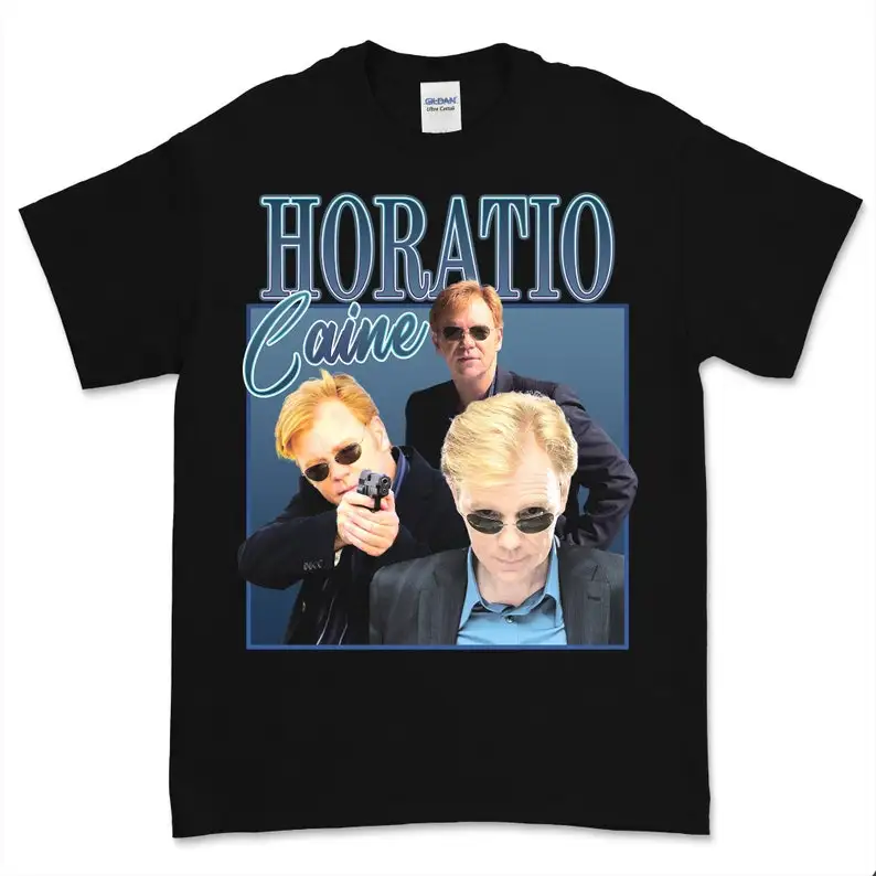 

HORATIO CAINE Vintage T Shirt Homage, men CSI Miami Crime T-shirt Tv Pop Culture
