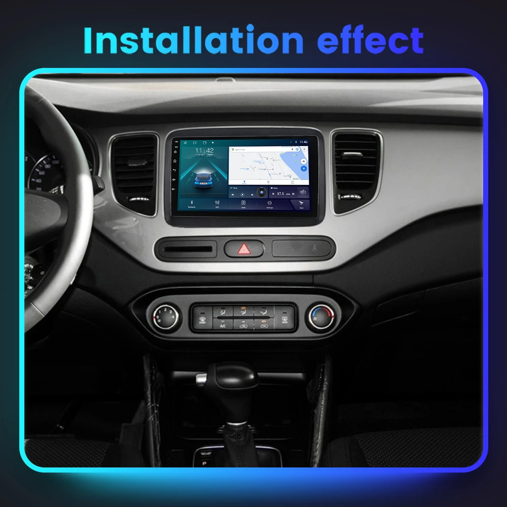 2Din Андроид Авто Магнитола Навигация GPS для KIA Carens 2013 2014 2015 2016 2017 2018 Мультимедийный Видеоплеер Carplay 4G WIFI включен.