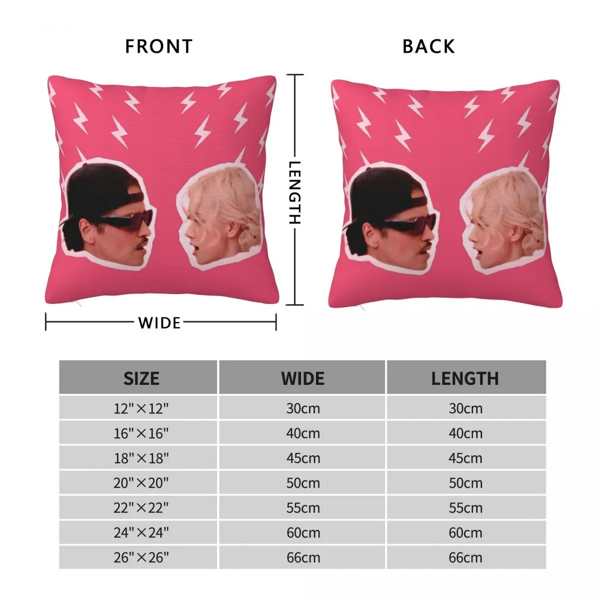 ROSE Bruno Mars APT Apateu Pillowcase Printed Polyester Cushion Cover Gift Pillow Case Home Square 40X40cm