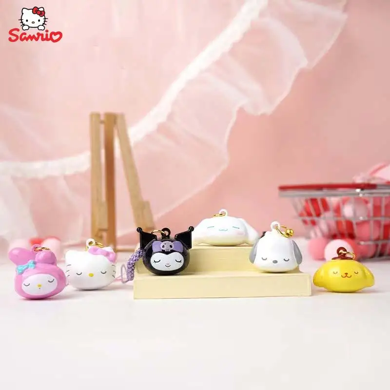 

Sanrio Water Sound Bell Hello Kitty Melody Kuromi Pochacco Cinnamoroll Cartoon Backpack Pendant Phone Key Pendant Birthday Gift