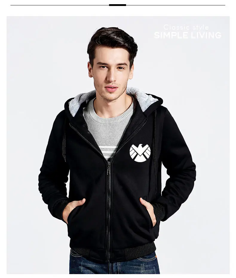 Captain America Sweatshirt with Zipper Spring Winter Women Hoodies Long Sleeve Marvel 3D Print Men Jacket
