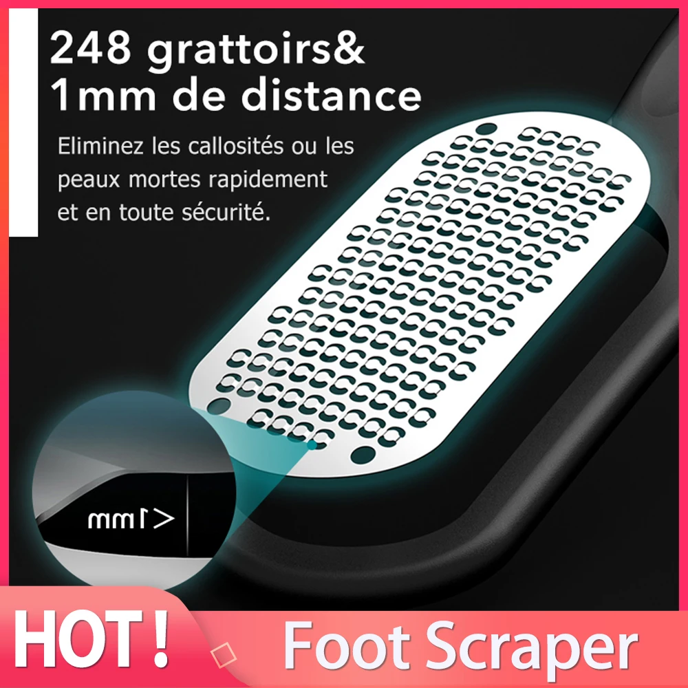 

Professional Foot File Scraper Pedicure Tools Stainless Steel Callus Remover Dead Skin Remove for Heels Feet Care Products