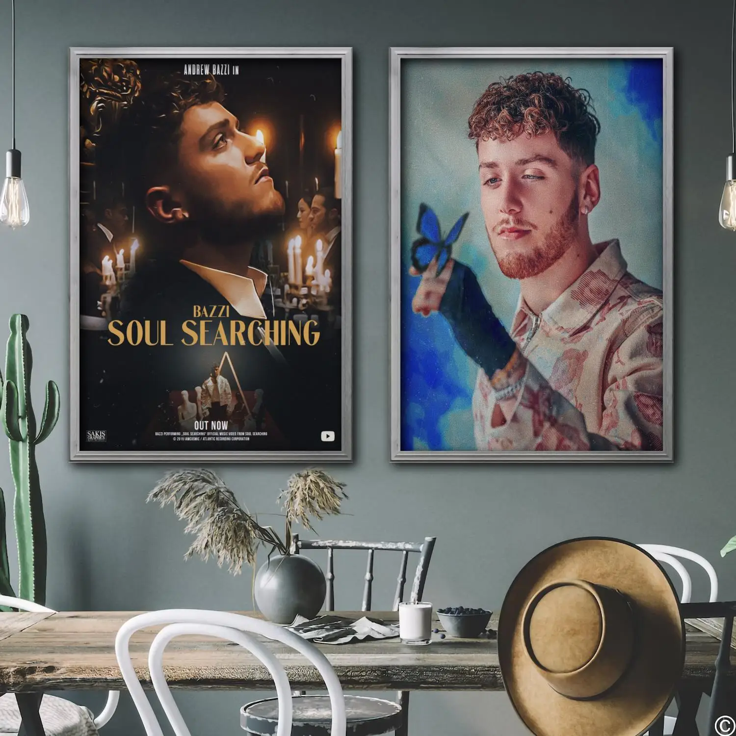 

bazzi singer Decorative Canvas Posters Room Bar Cafe Decor Gift Print Art Wall Paintings
