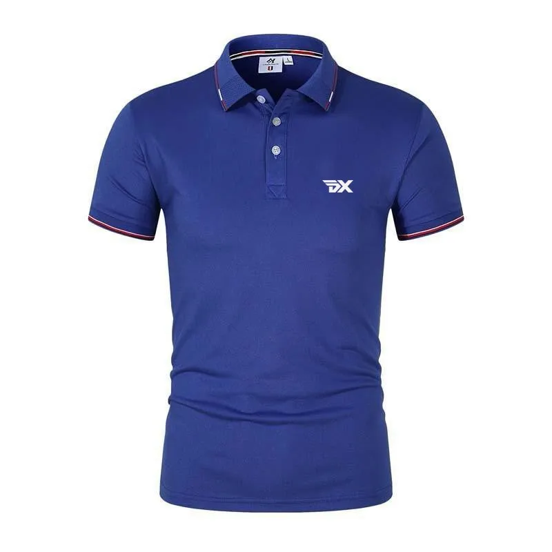 New Men's Summer Cotton Golf Polo Shirt Fashion Sports High Quality Polo Neck Short Sleeve T-shirt Men's Casual Business Top