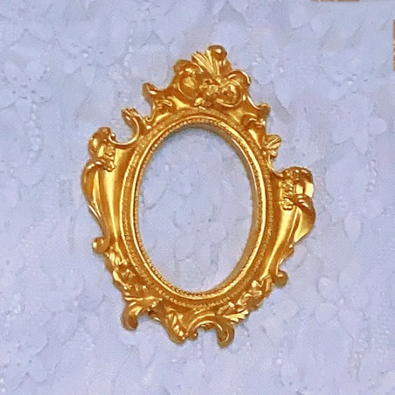 

gold Photography Backdrops Golden Vintage Decorative Photo Frames Resin Picture Frame Hallway Bedroom Living Room Paintings Phot