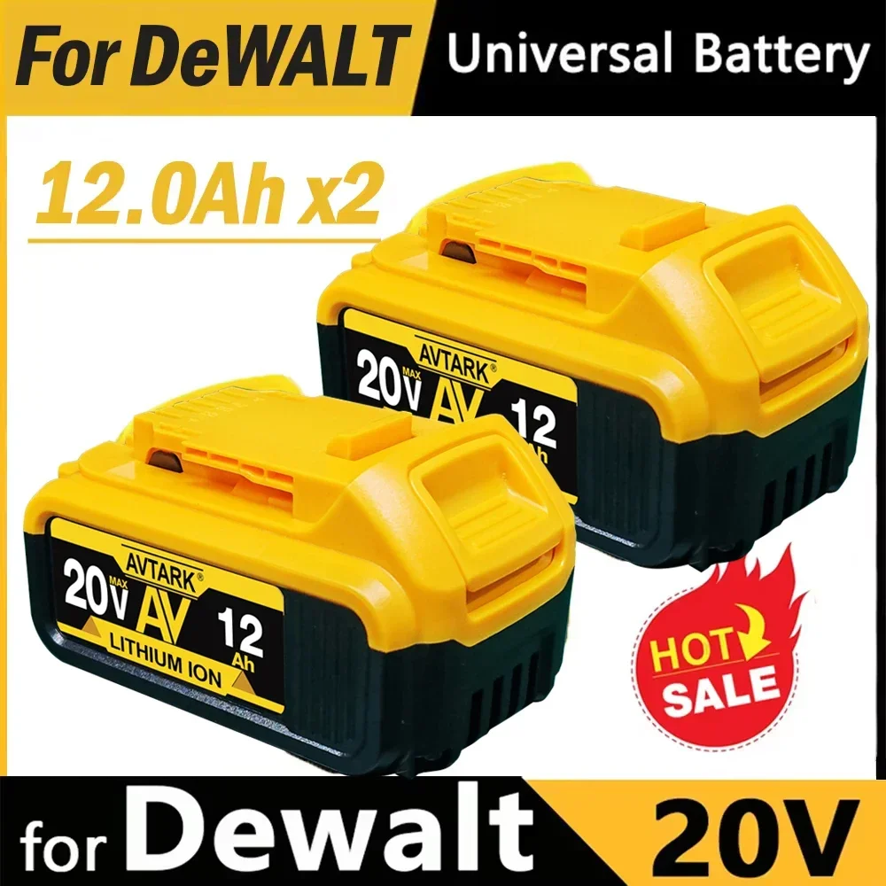 Фото 2025 Новый сменный литиевый аккумулятор 20 В, 12000 мАч для DeWalt DCB184, DCB200, DCB180, DCB181, DCB182, DCB201 - 100% совместимость №1