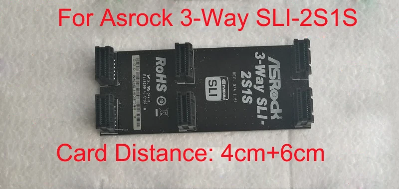Оригинал используется для ASRock 3-Way SLI-2S1S nVidia Card SLI Bridge PCI-E графический СОЕДИНИТЕЛЬ 4