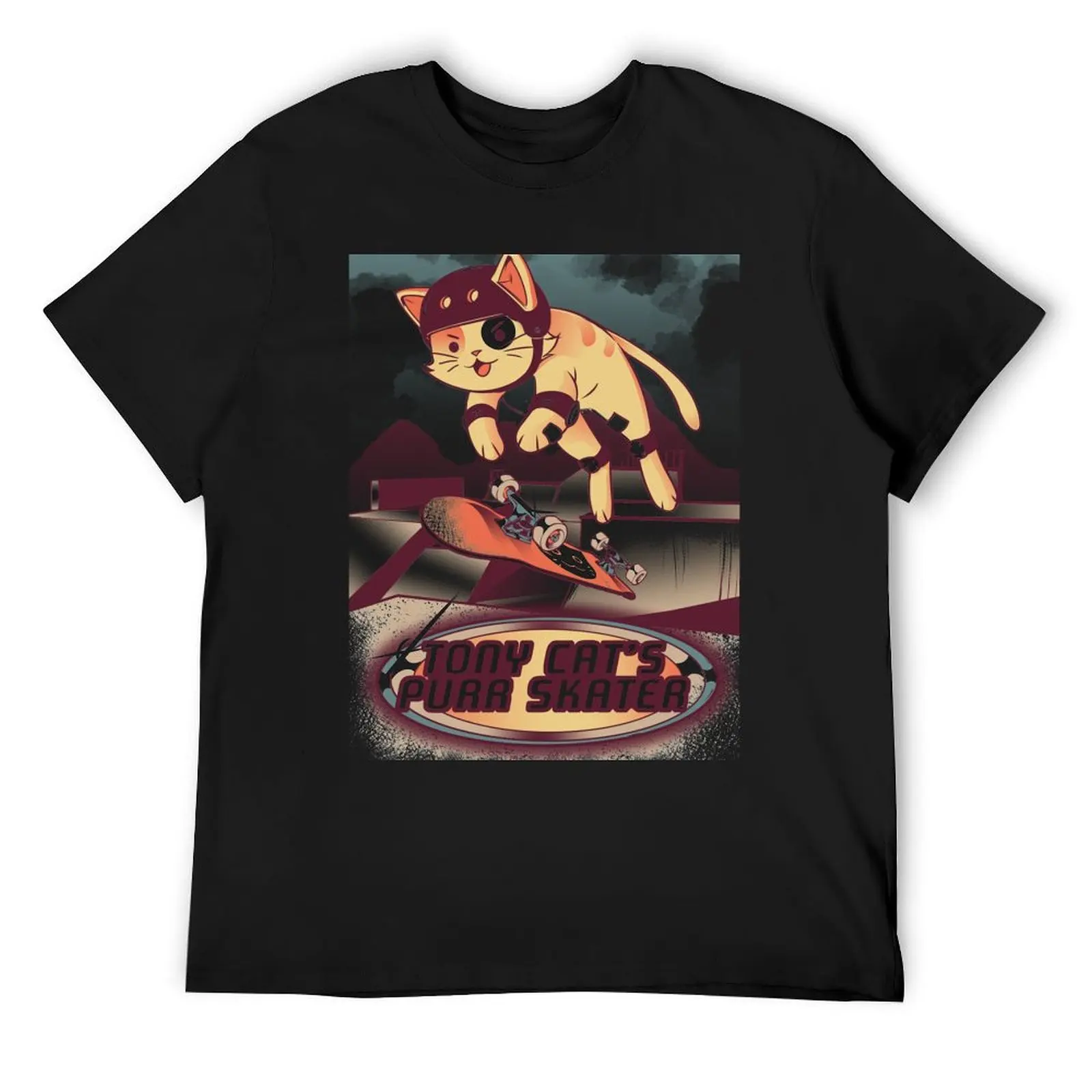 Футболка Tony Cat's Purr Skater эстетичная одежда топы больших размеров футболка с