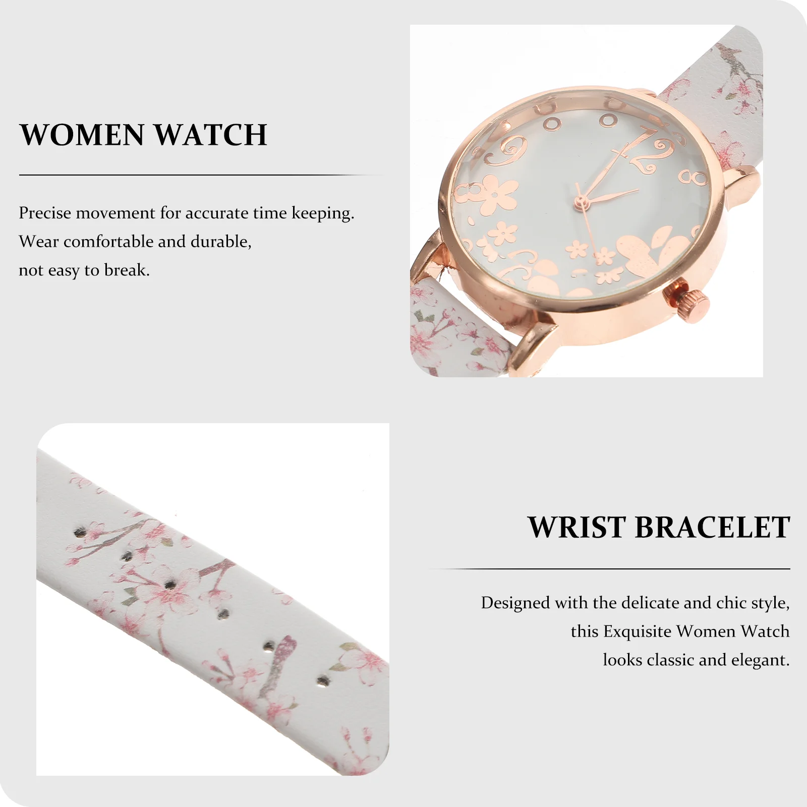 Набор из 3-х часов с декором повседневные женские кварцевые портативные часы Grace