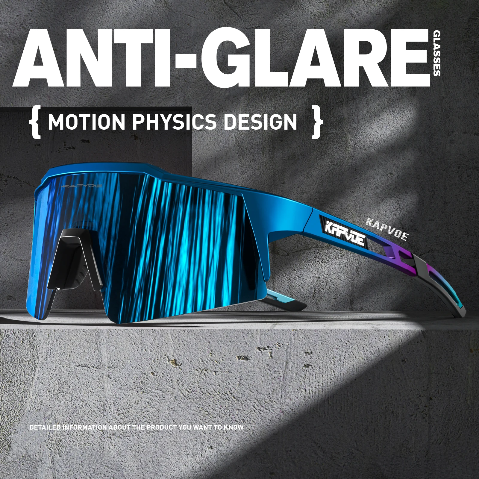 

Kapvoe Cycling Glasses MTB Cycling Sunglasses Polarized Bike Eyewear Men Outdoor UV400 Sports Bicycle Goggles Cycling Equipment