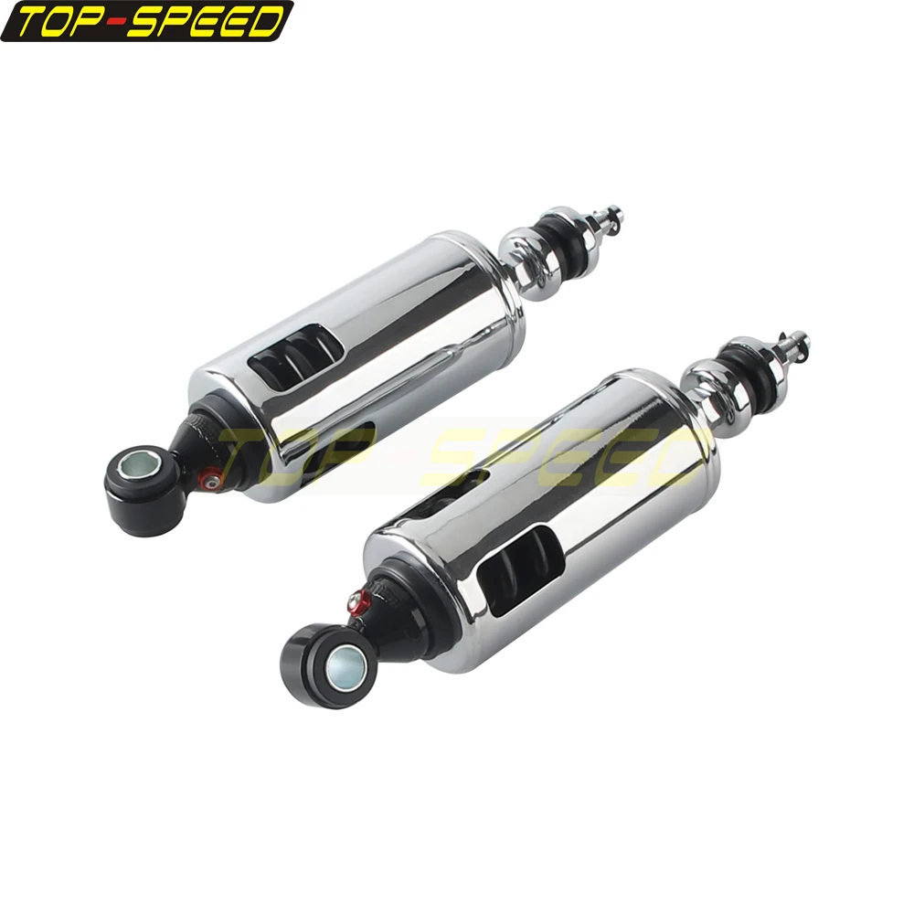Фото Задний амортизатор Progressive Suspension, хромированный, регулируемый, усиленный, для Harley Softail FXSB Deluxe Slim Heritage 2000-2017 №5