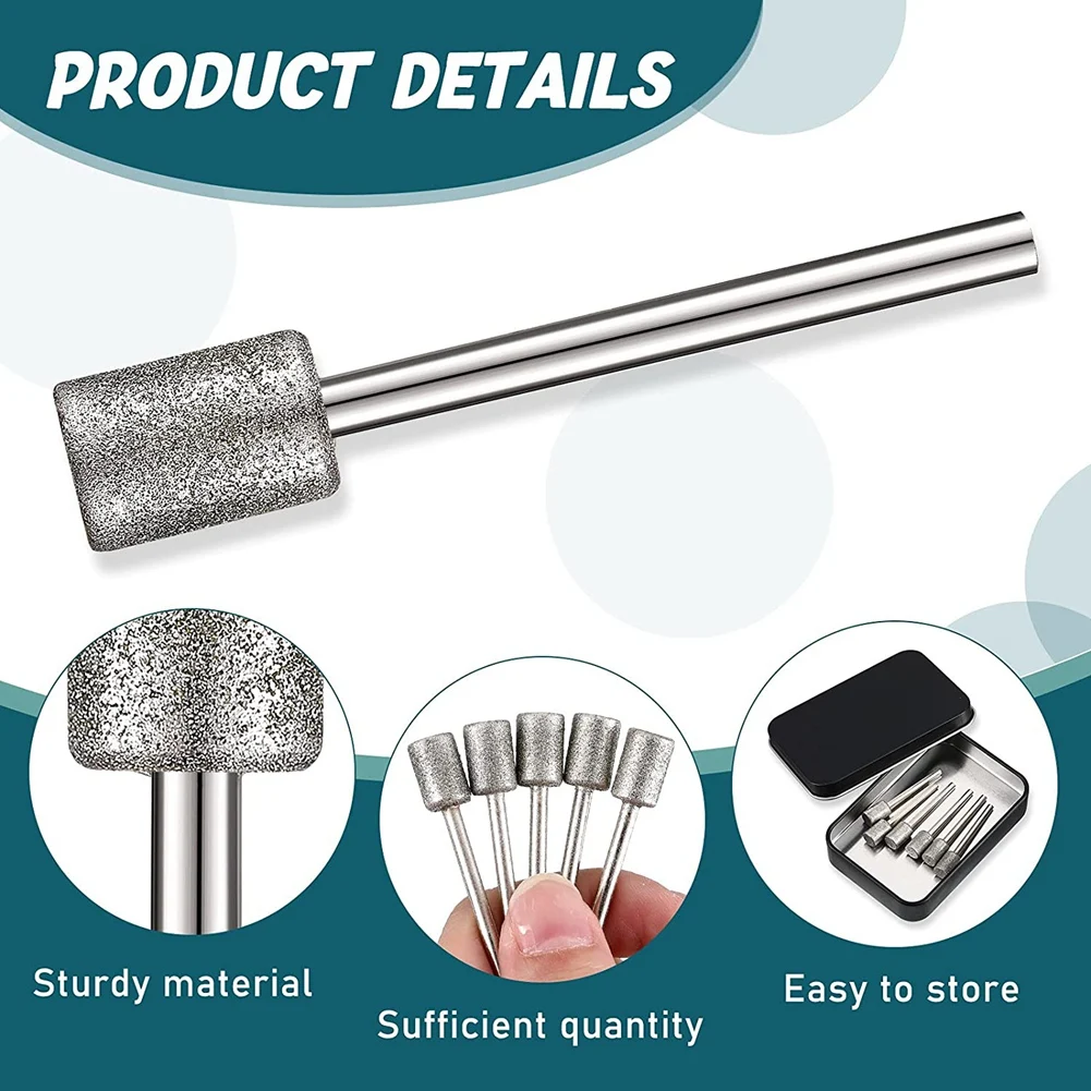 10 шт. алмазная шлифовальная головка хвостовик 1/8 8 мм блока цилиндров для