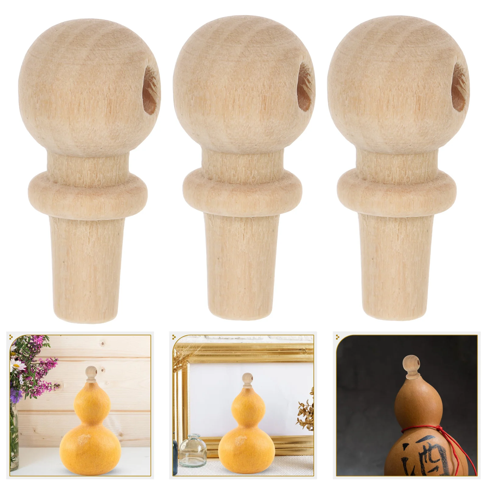 10 шт. аксессуары для пробки тыквы деревянные незаконченные ручки ящиков вилка