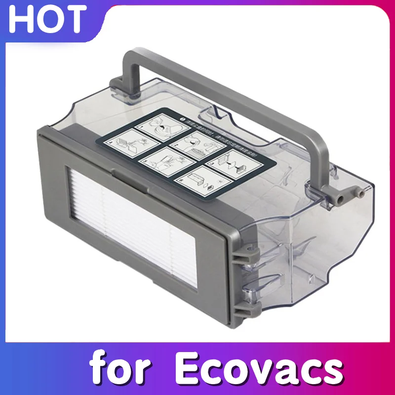 Für Ecovacs Deebot Ozmo 900 Dn5G Roboter Staubsauger Teile Zubehör Roboter Staubsauger Staub Box Behälter Hepa Filter