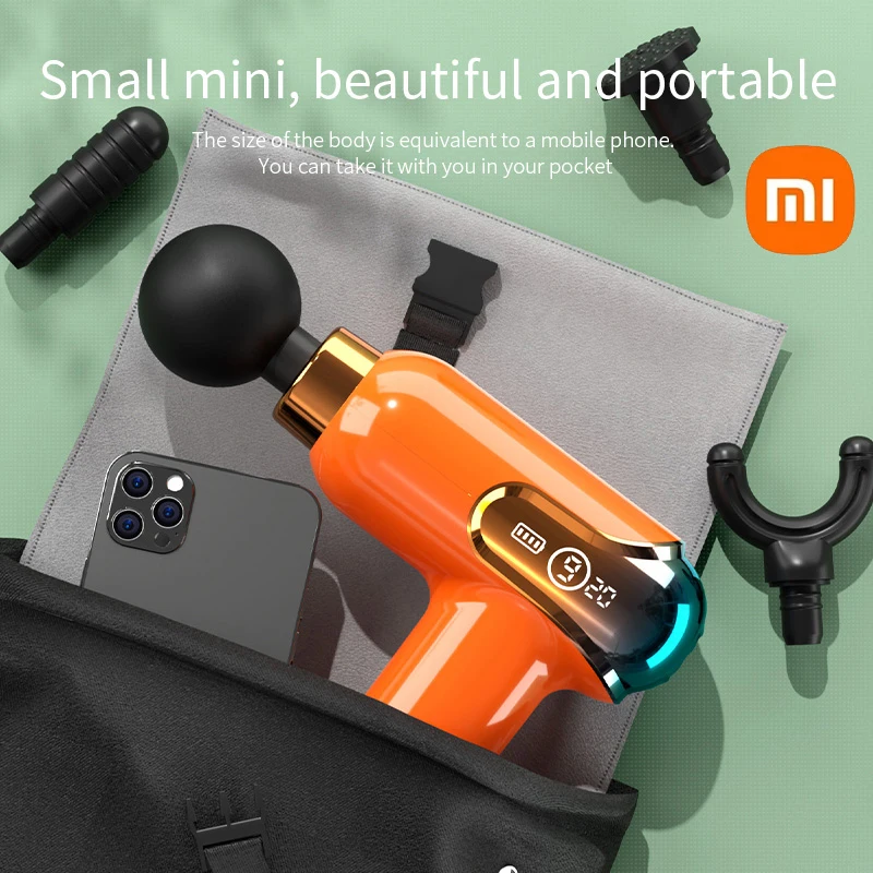 

Xiaomi Mi Fascia Gun LCD Smart Frequency Control MINI Portable Body Massager Electric Neck Massage Relax Mute Brush Motor