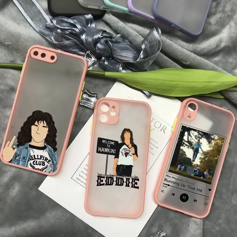 

Eddie munson Hellfire Club Phone Case matte transparent For iphone 11 12 13 7 8 plus mini x xs xr pro max cover