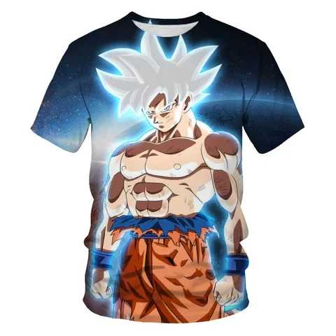 Anime Dragon Ball Son Goku 3D Print Kids T Shirt Summer Fashion Casual T-shirt Boy Girl Unisex Children's Clothing Tshirt Tops