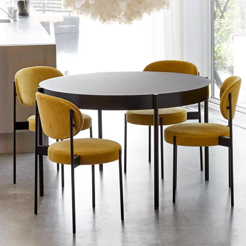 

Hotel Nordic Dining Chair Modern Kitchen Lounge Designer Dining Chairs Office Home Chaises Salle Manger Interior Furniture