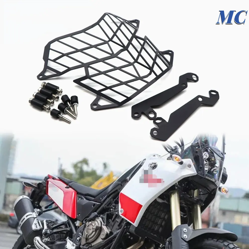 

For Yamaha Tenere 700 TENERE 700 Tenere700 2019 2020 Motorcycle Headlight Protector Grille Guard Cover Large lampshade