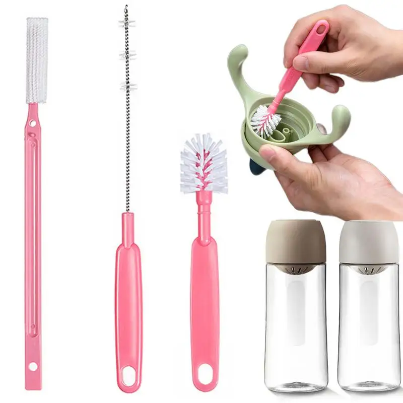 

Water Bottle Brush Durable Bottle Cleaning Brush With Long Handle Tube Washing Cleaner Kit Tool For Smaller Diameter Bottle