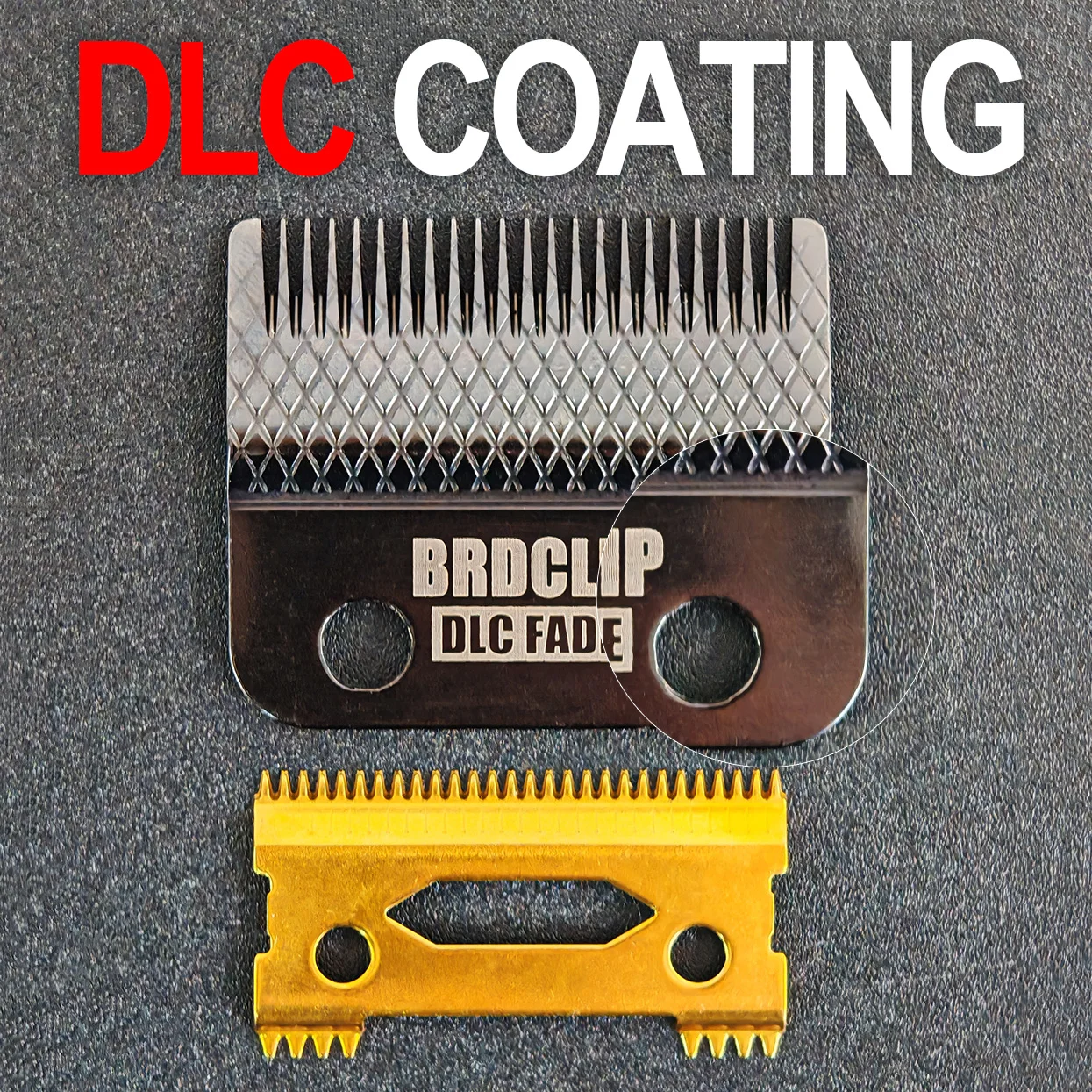 Фото BRDCLIP 808E Scalelike DLC FADE оригинальное лезвие машинка для стрижки волос сменная режущая головка для 2020C Madeshow M10 M5 полностью стальное лезвие №3
