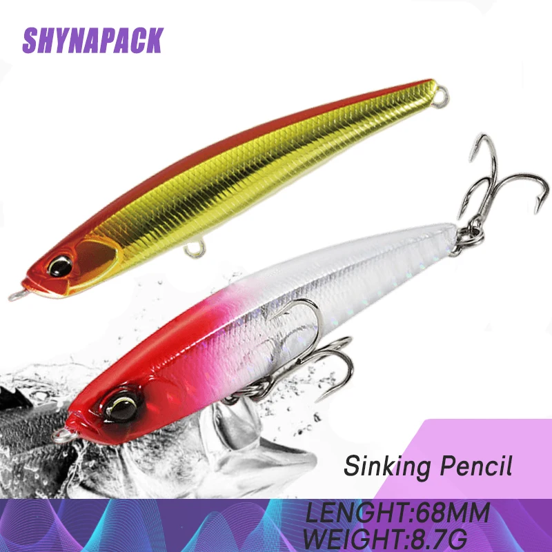 

Sinking Gravity Pencil Heavy Stick Fishing Lure 68Mm 8.7G Super Casting Top Fishing Lures Hard Baits Quality Professional Action