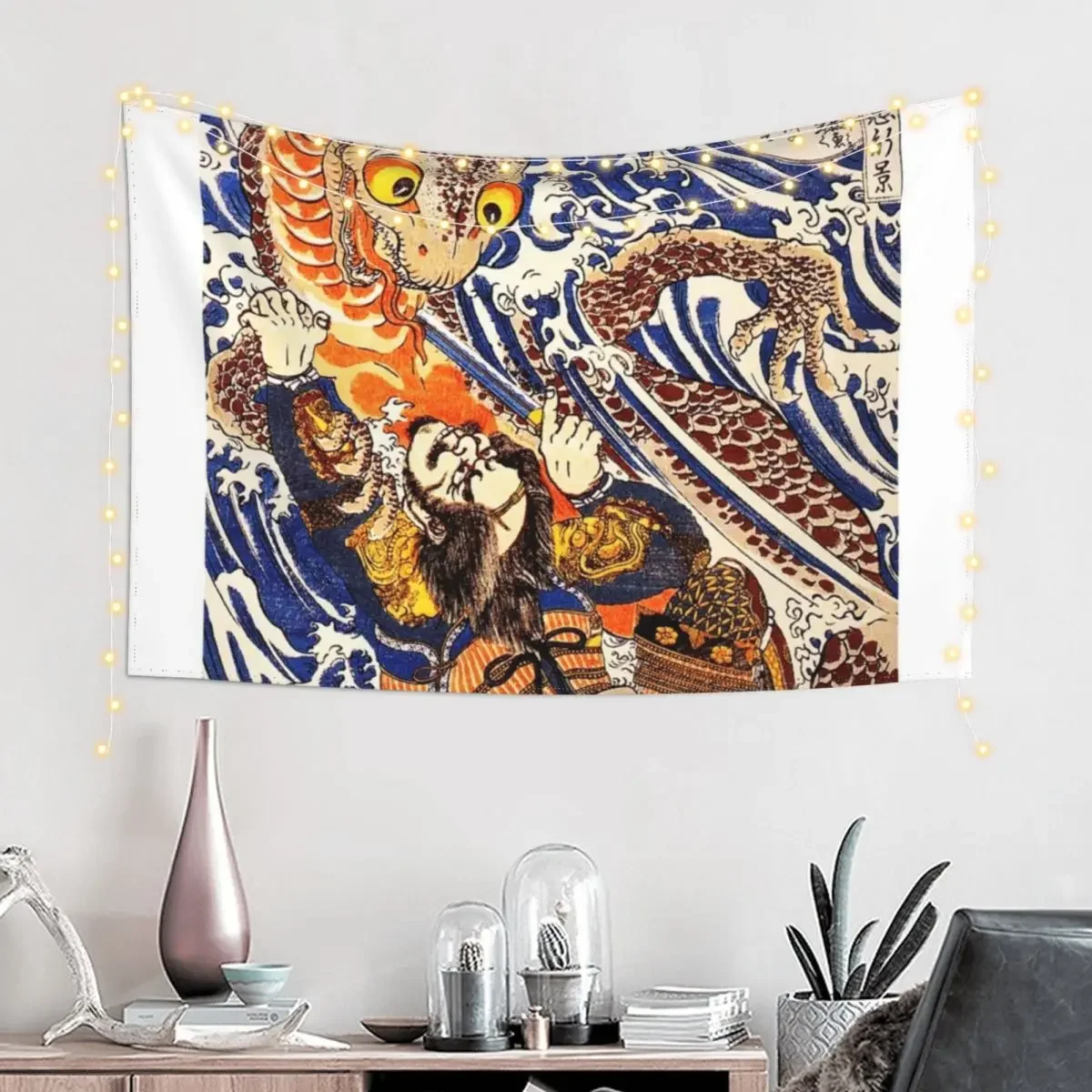 Утагава Кунийоши - Укиё-э гобелен художественная роспись декор комнаты в