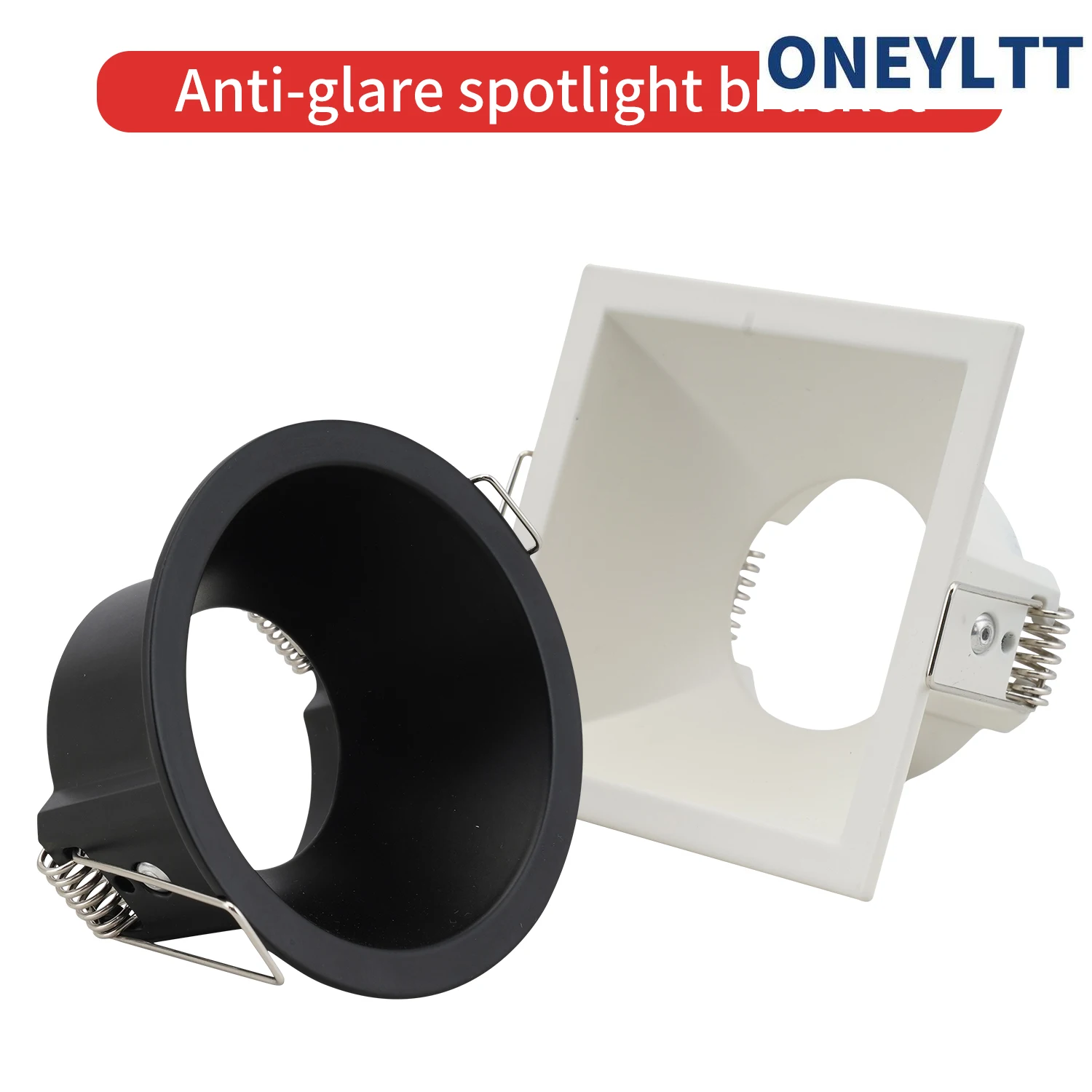 

New Design GU10 MR16 Die-Cast Aluminium Recessed Ceiling Spotlight Lamp Fixtures Ceiling Light Fitting Frames with Cutout 85mm