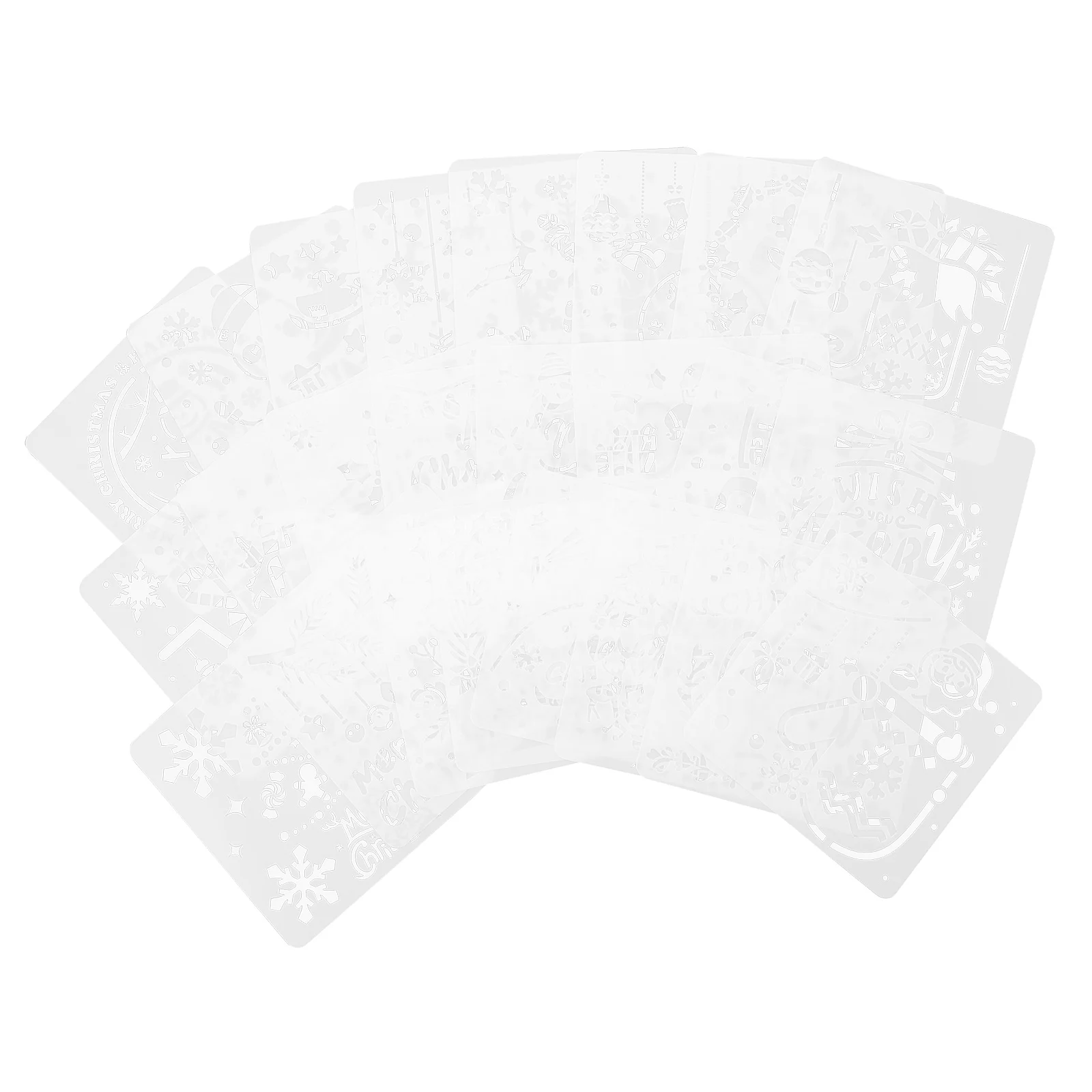 

24pcs Art Stencils Good Hollow Drawing Stencils DIY Craft Stencils Christmas Painting Stencils