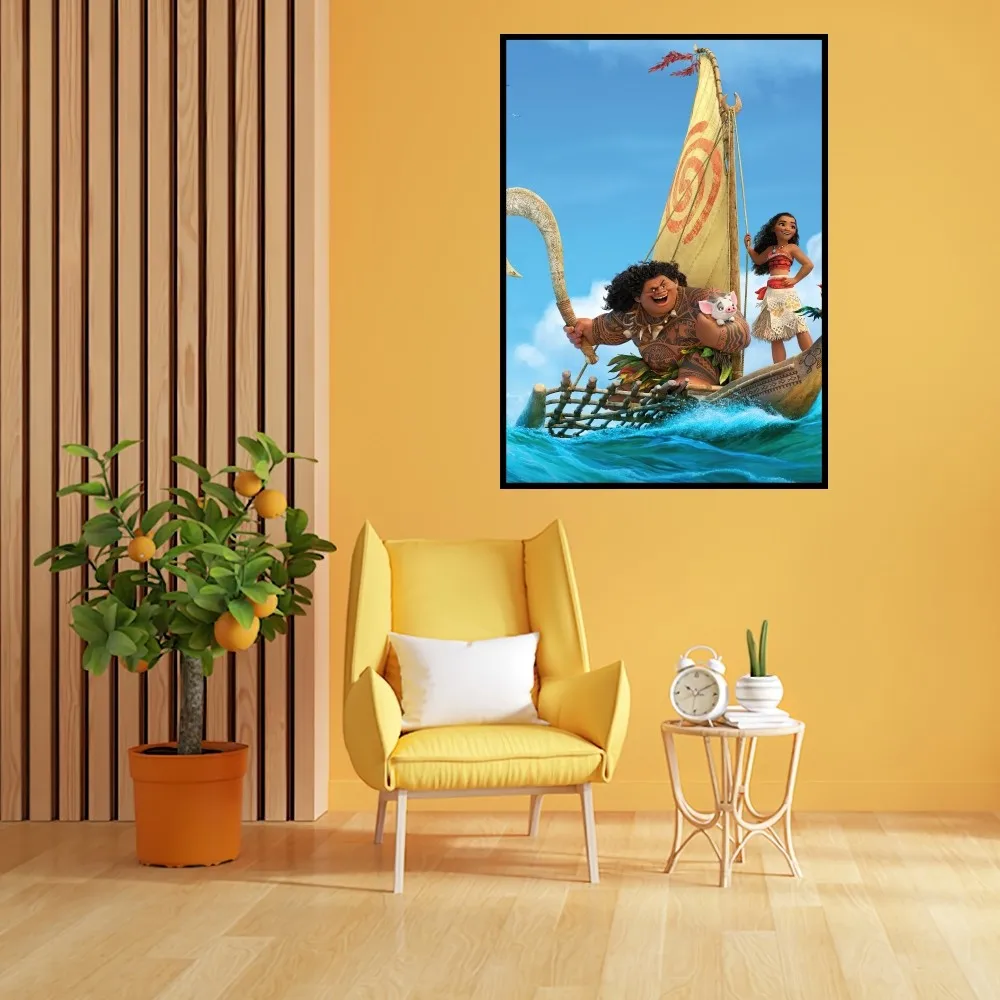 MINISO Disney Моана 2 постера печать Настенная картина Спальня Гостиная Украшение Офис