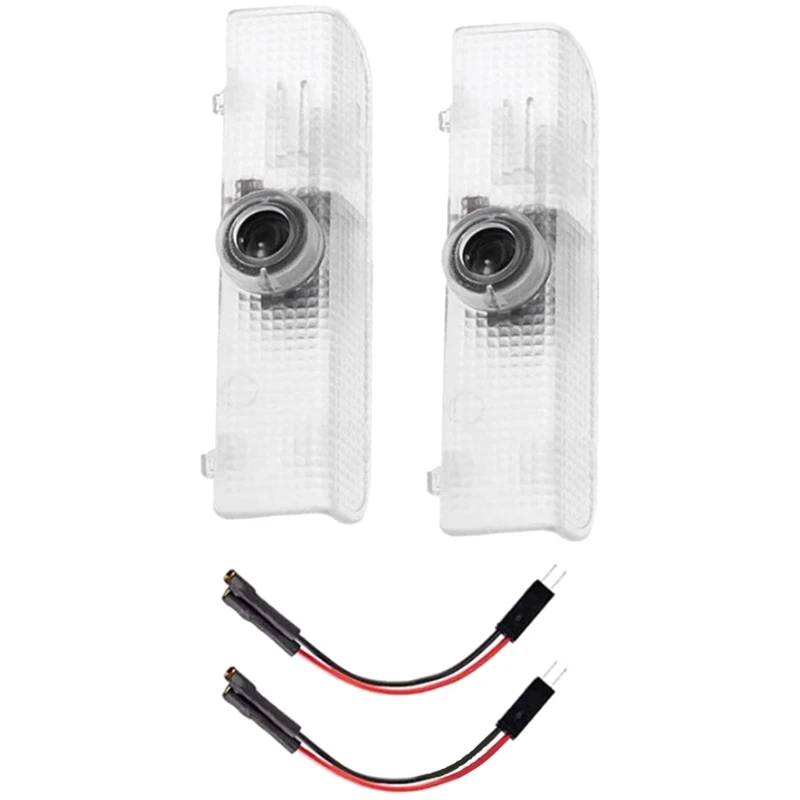 1Pair LED Door Light Projection Ghost Shadow Lamp Welcome Lights With Harness For NISSAN Altima Armada Pathfinder