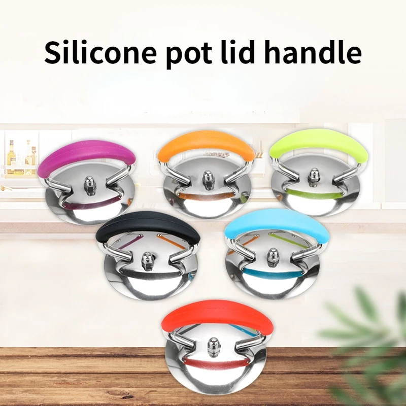

1PC Stainless Steel Pot Cover Stainless Steel Lid Handle Cap Frying Pan Anti-scald Top Bead Kitchen Accessories Kitchen Gadgets
