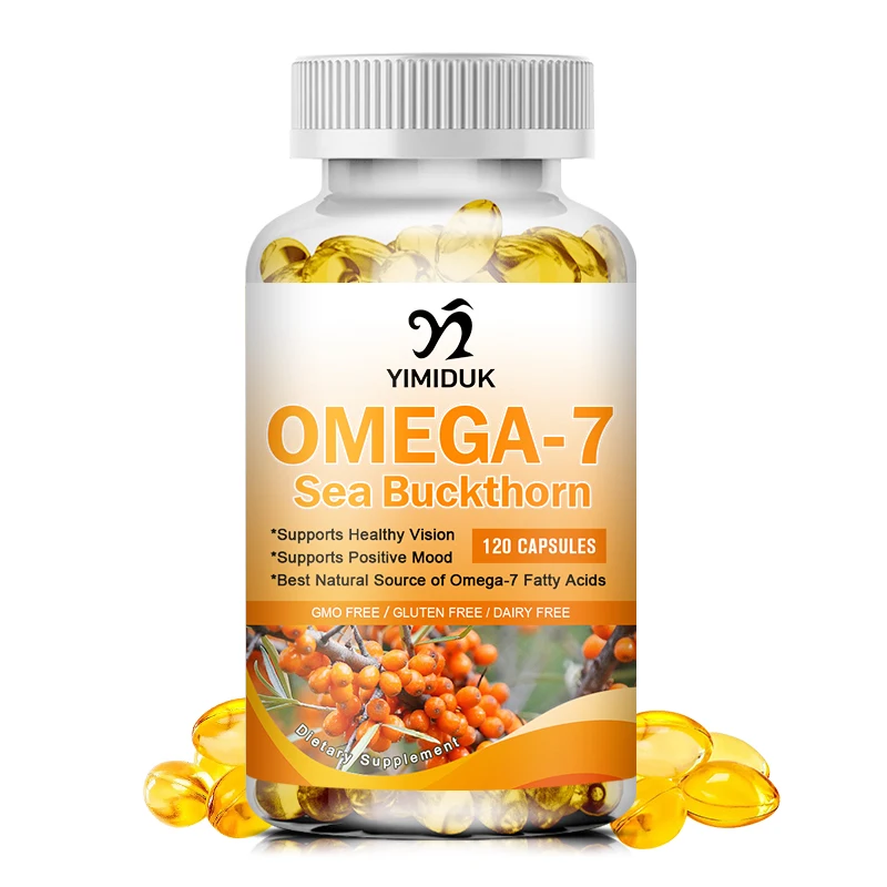 

Jewish Food Omega 7 Sea Buckthorn Oil Capsule Skin Care Soothes Gastrointestinal Tract Support Liver Health Relieve Dry Eye